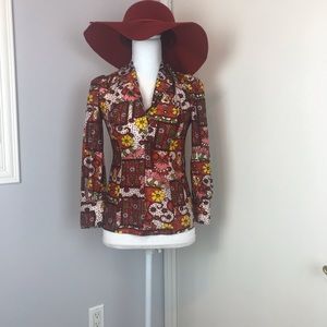 Bold and groovy vintage blouse size small/medium
